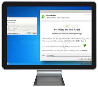 Print Policy Alert, Papercut MF, Alternative Business Concepts, Kyocera, Epson, Microsoft, VOIP, IT, Arcata, Samoa